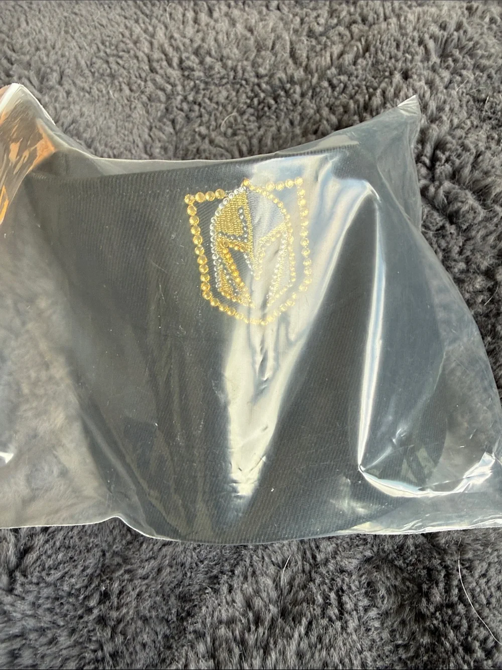 Black Women's Visor with Gold Accent Logo NEW